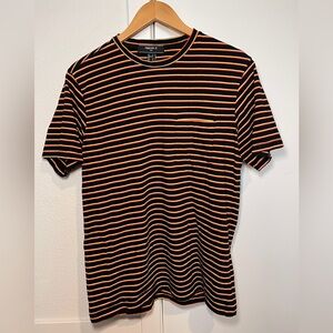Forever 21 Men | Black Striped Short Sleeve Shirt
